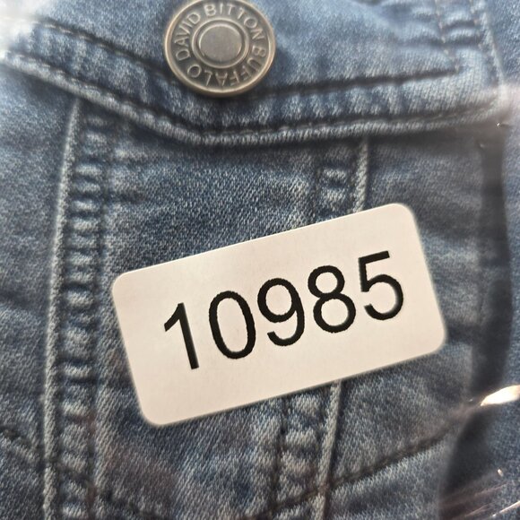 Womens Buffalo David Bitton Blue Denim Jean Jacket Button Down Long Sleeve M - Picture 7 of 8